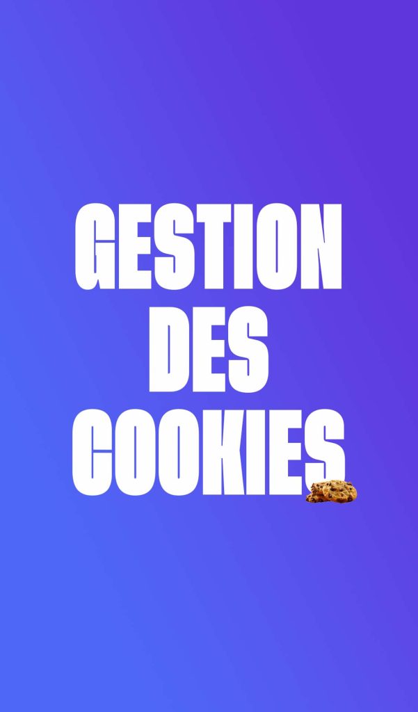 Page gestion des cookies